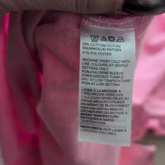 Pink Kids Ruffle Sleeve Top XL - Picture 4 of 4